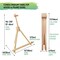 25'' Folding Wooden Tabletop Easel for Painting, Hold Canvas up to 23 Inches, Portable A-Frame Artist Desktop Painting Stand, Photo Picture Sign Holder